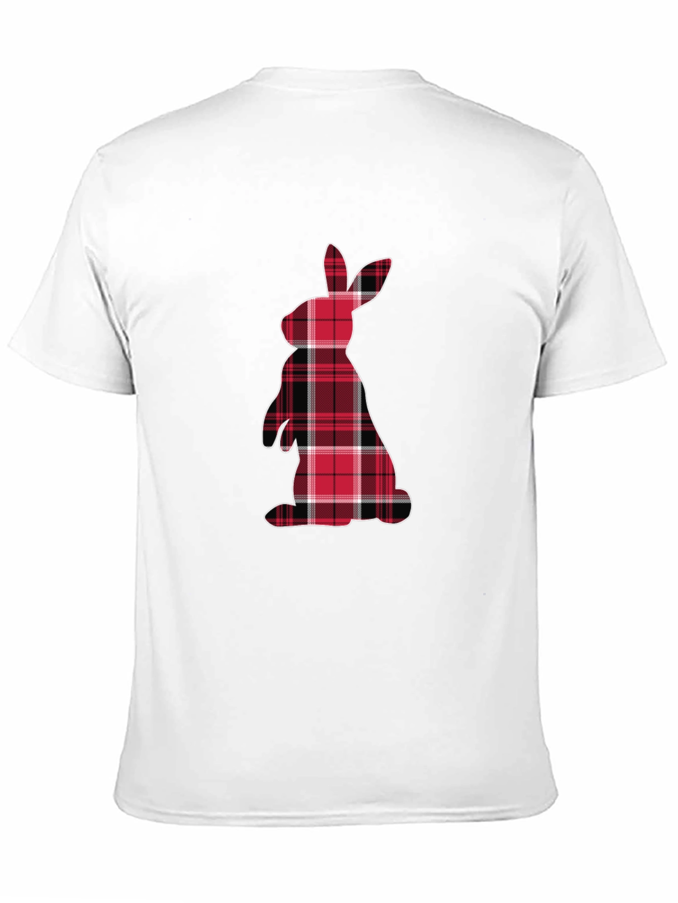 Plaid Easter Bunny Graphic Tee