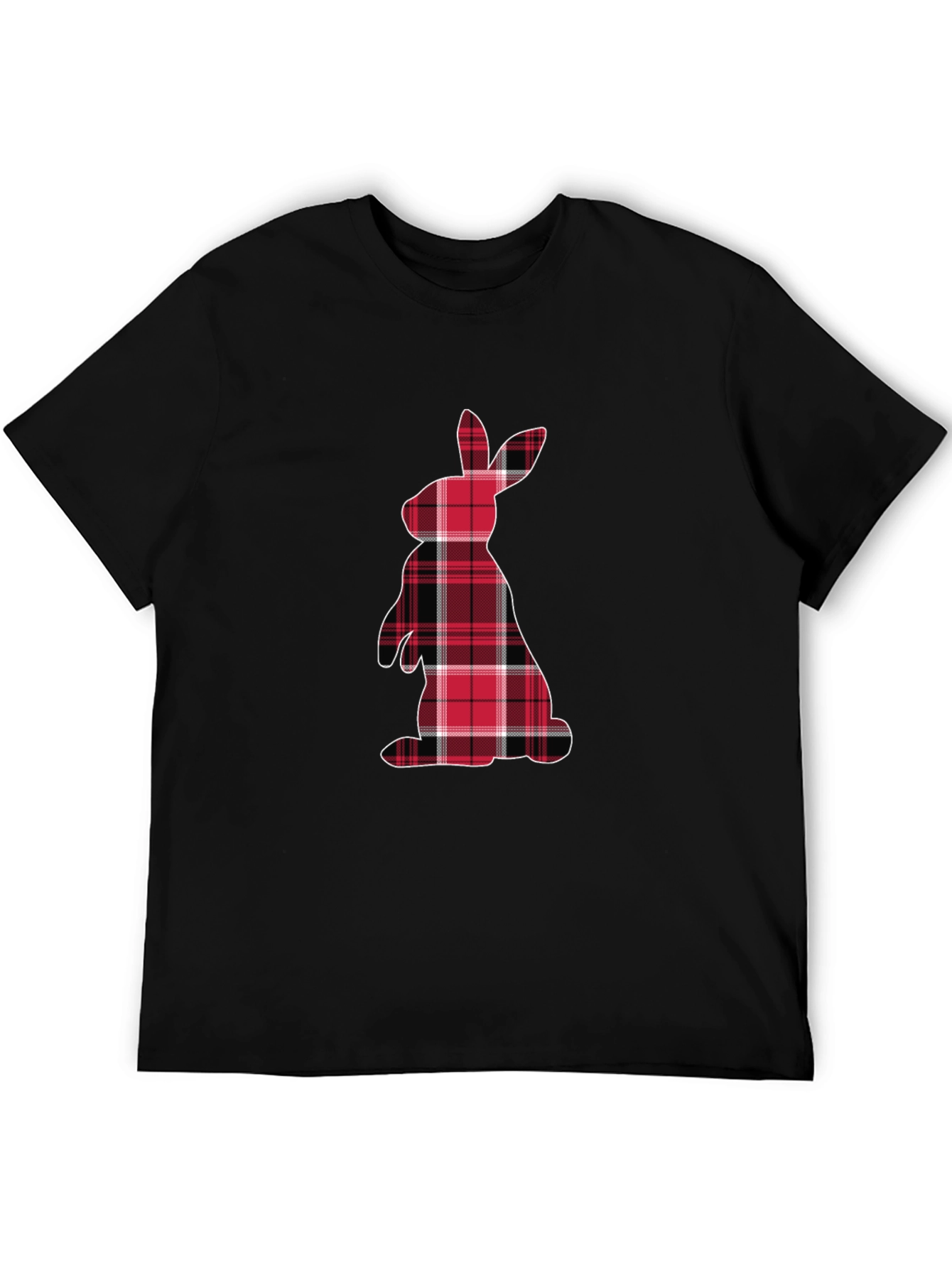 Plaid Easter Bunny Graphic Tee