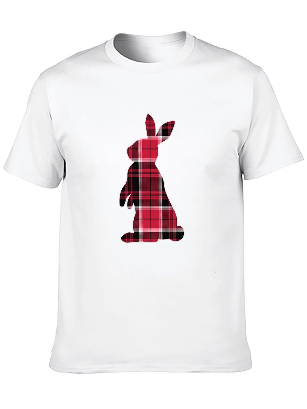 Plaid Easter Bunny Graphic Tee
