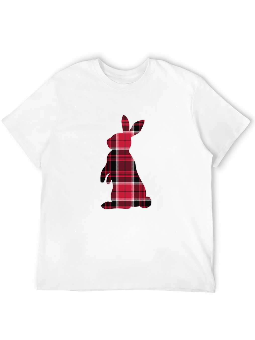 Plaid Easter Bunny Graphic Tee