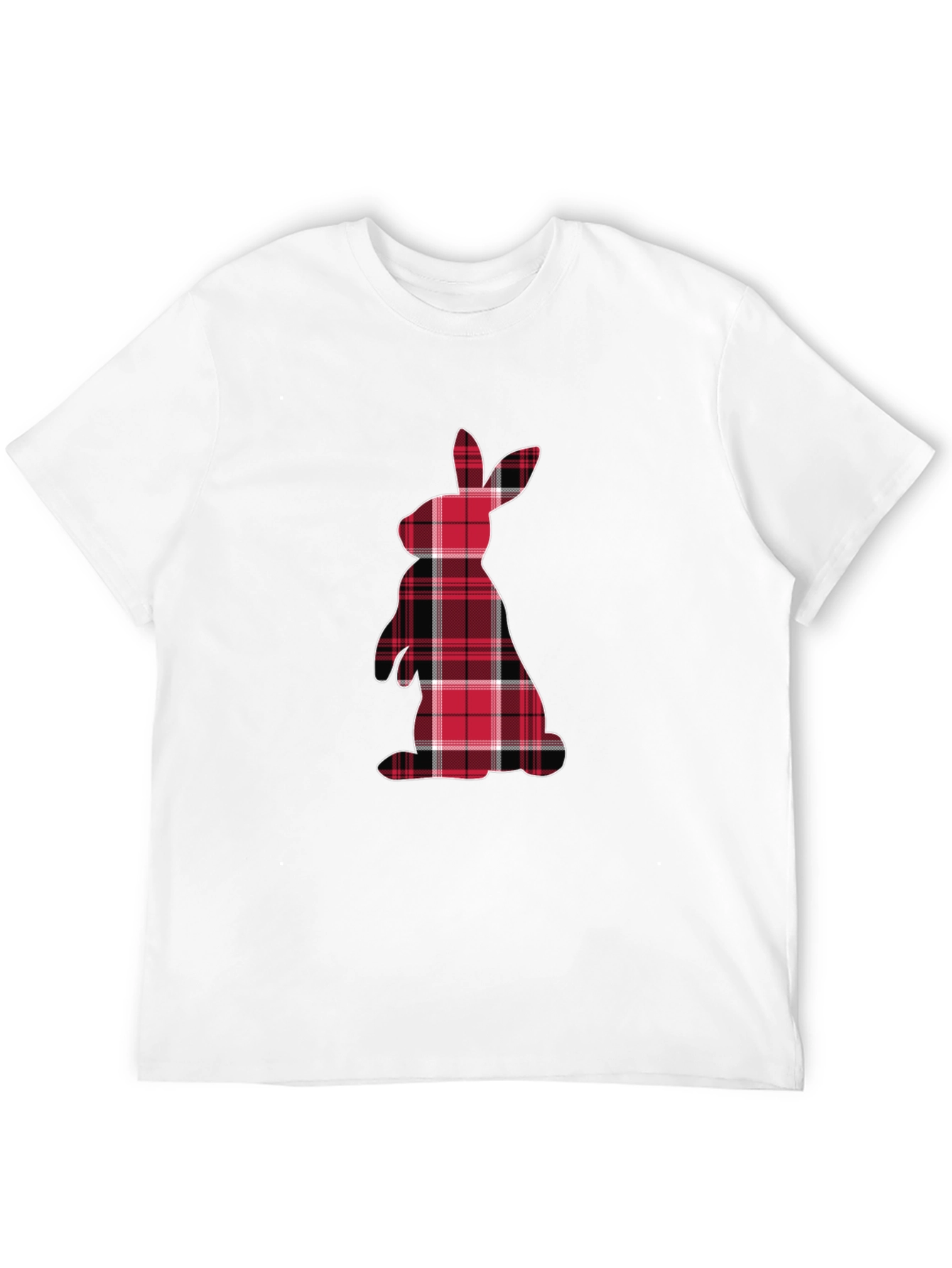 Plaid Easter Bunny Graphic Tee