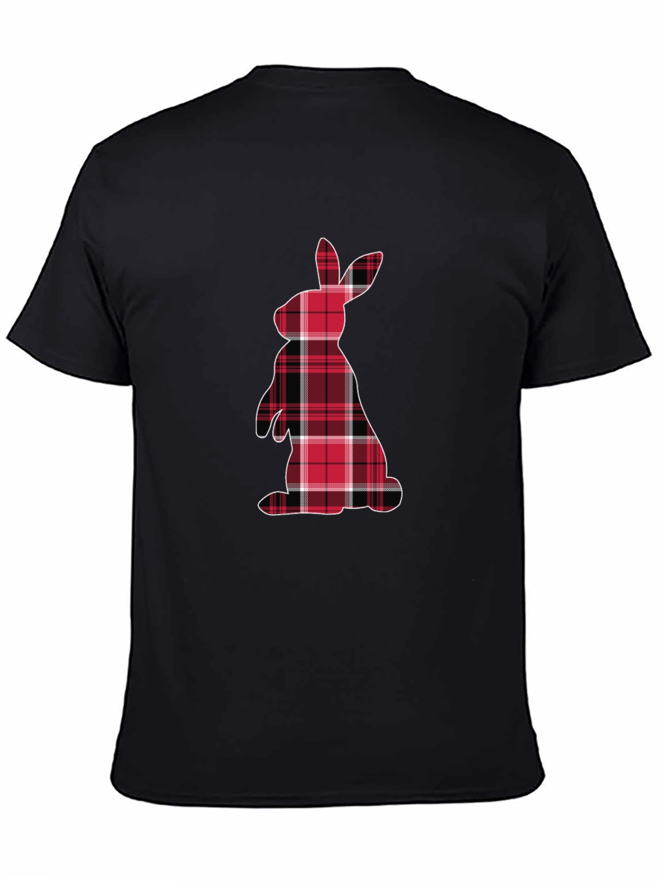 Plaid Easter Bunny Graphic Tee