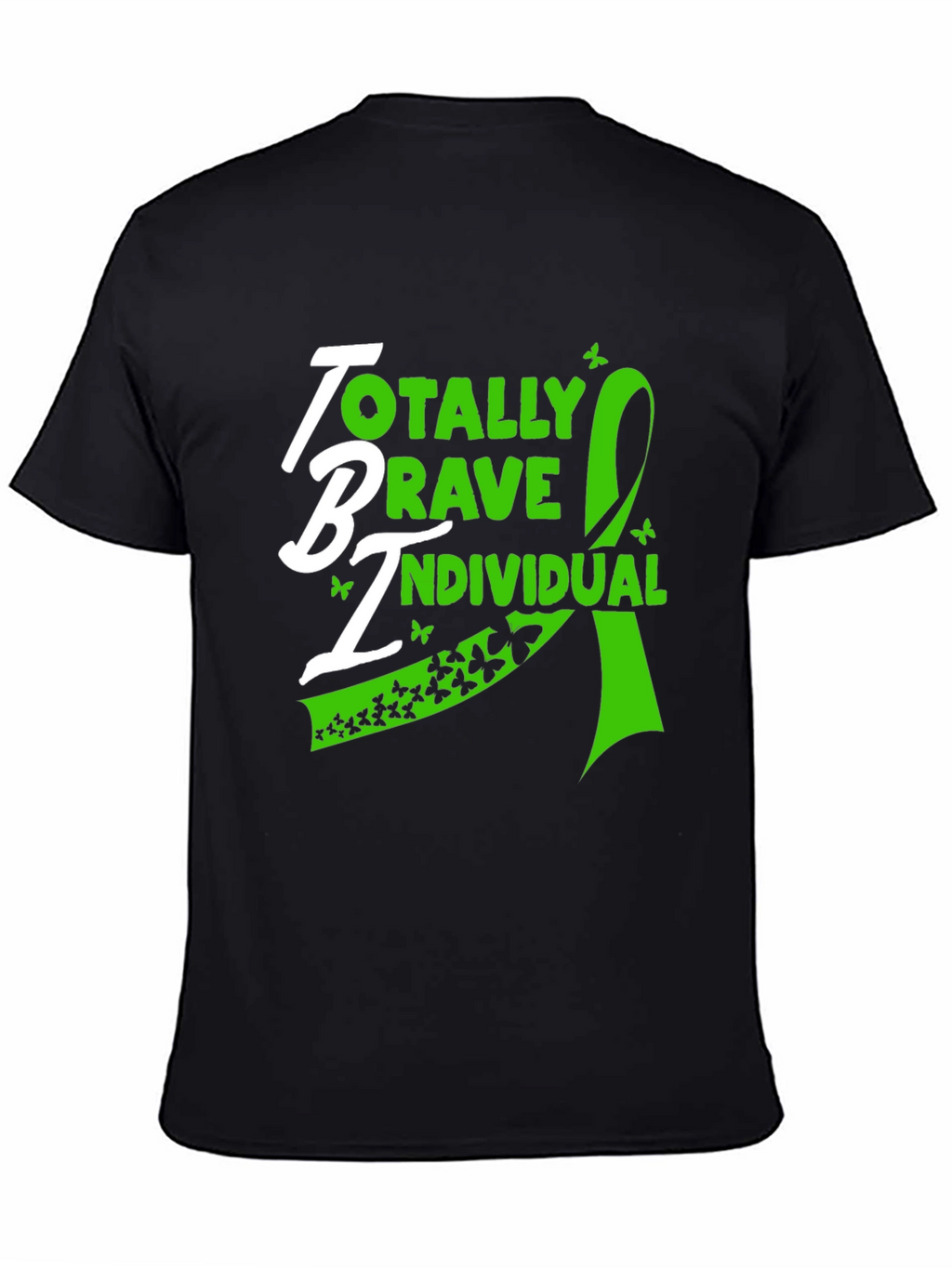 TBI Awareness T-Shirt - Totally Brave Individual Ribbon Tee
