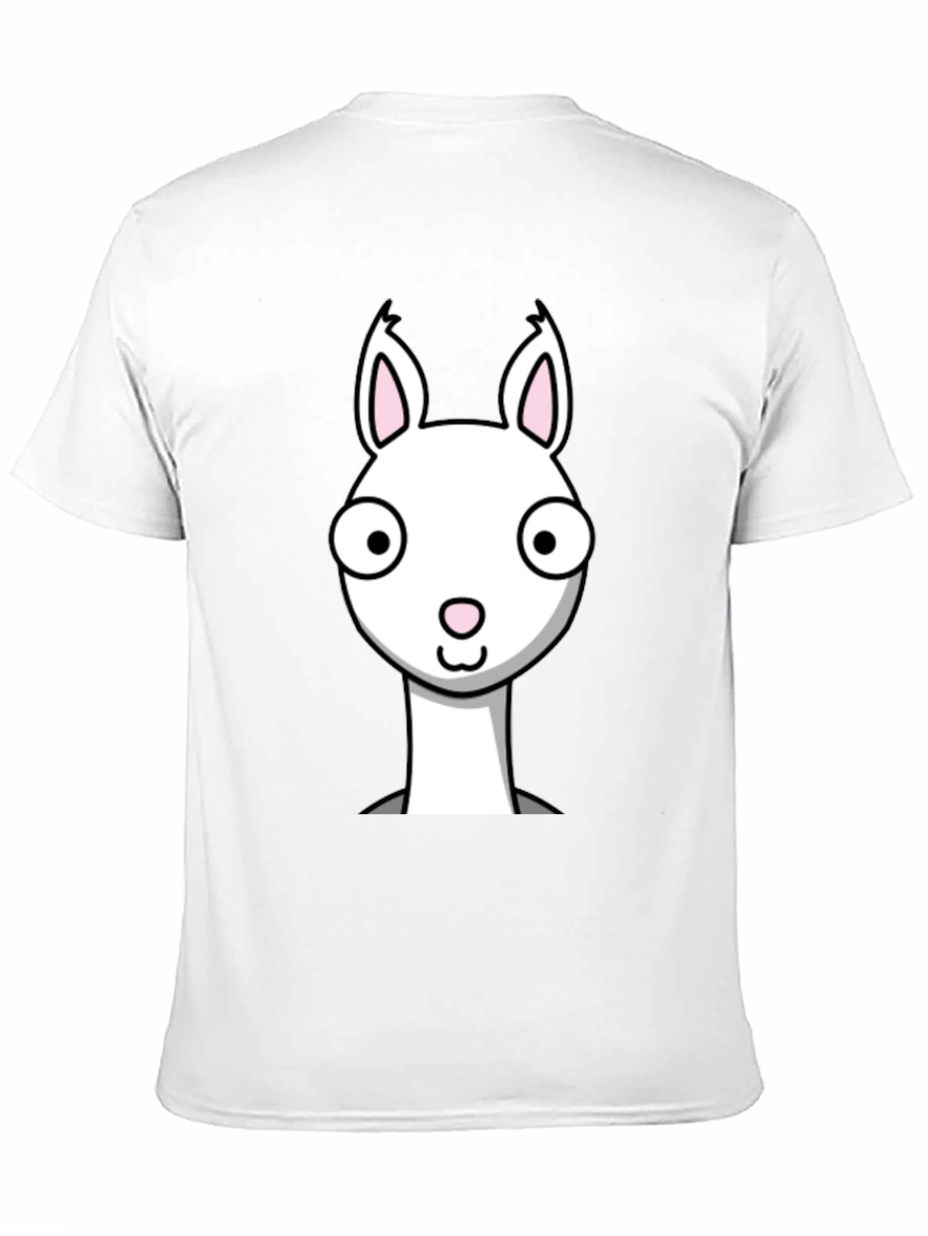 Funny Llama Graphic Tee - Black Cotton T-Shirt