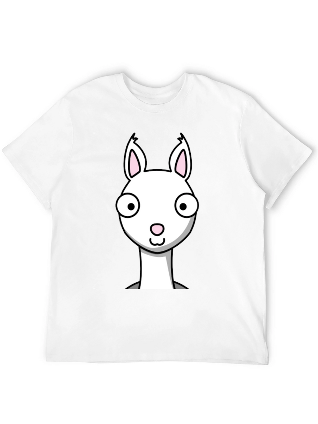 Funny Llama Graphic Tee - Black Cotton T-Shirt