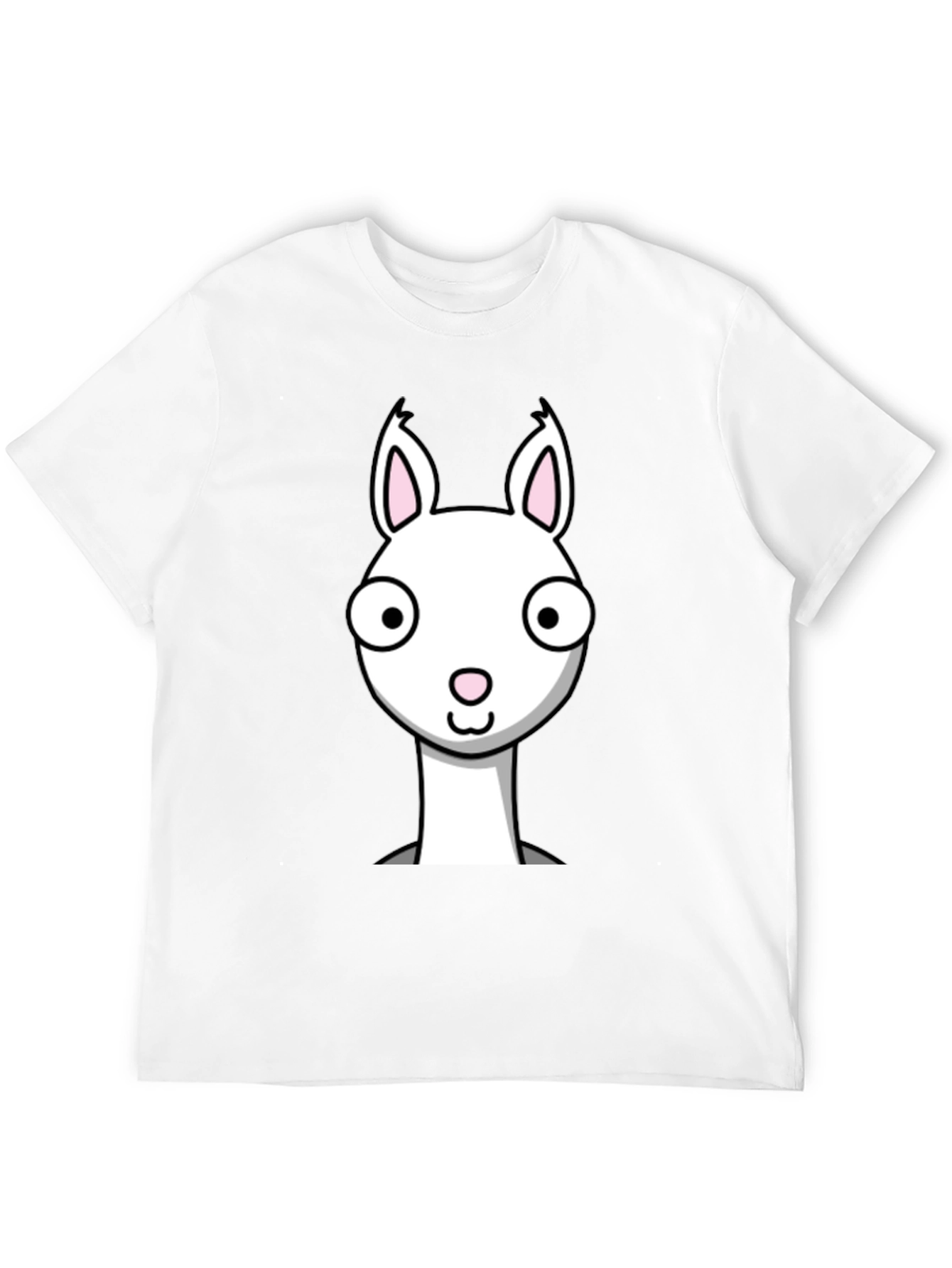 Funny Llama Graphic Tee - Black Cotton T-Shirt