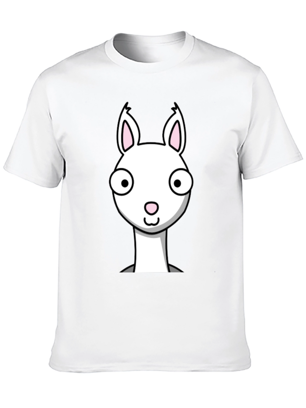 Funny Llama Graphic Tee - Black Cotton T-Shirt