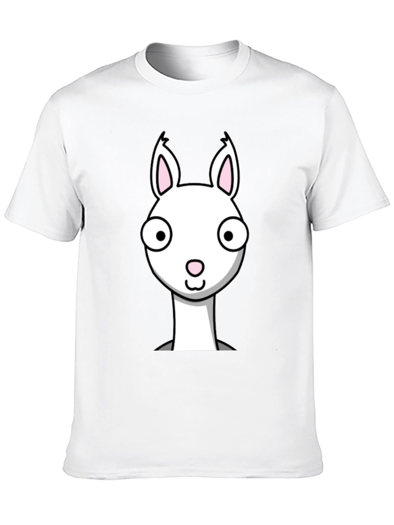 Funny Llama Graphic Tee - Black Cotton T-Shirt