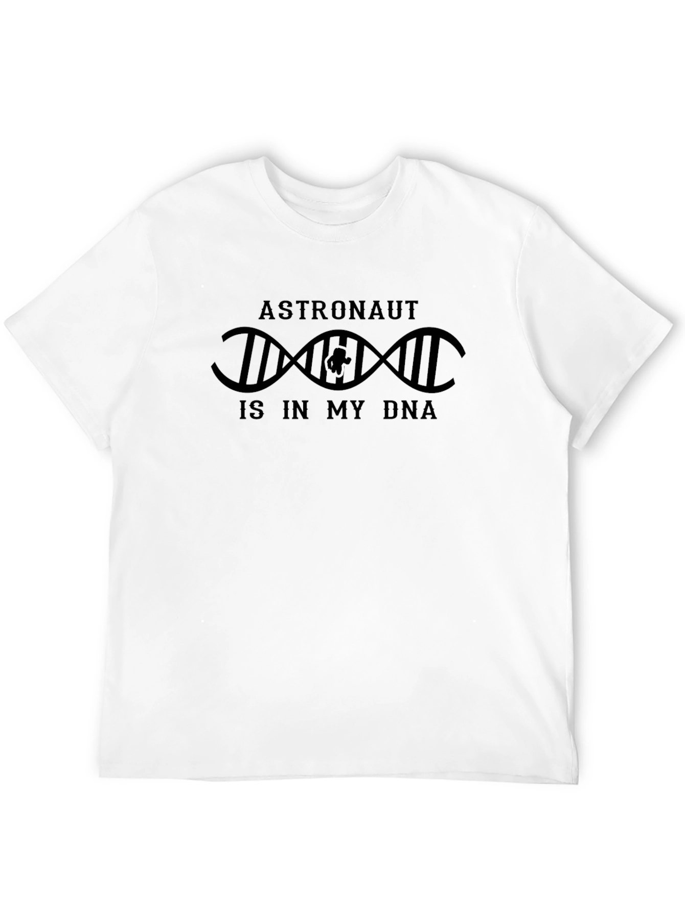Astronaut DNA Black Graphic T-Shirt