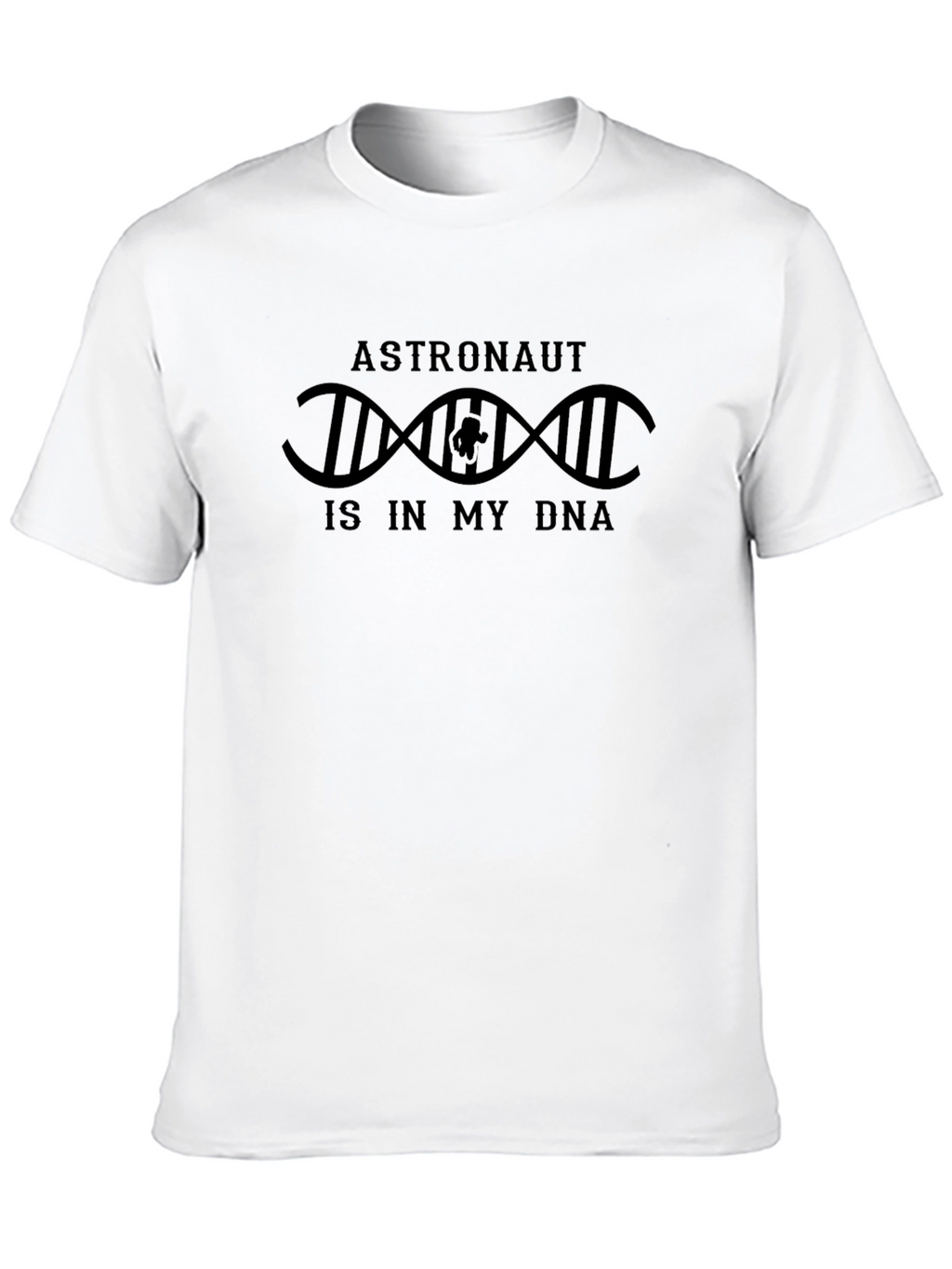 Astronaut DNA Black Graphic T-Shirt
