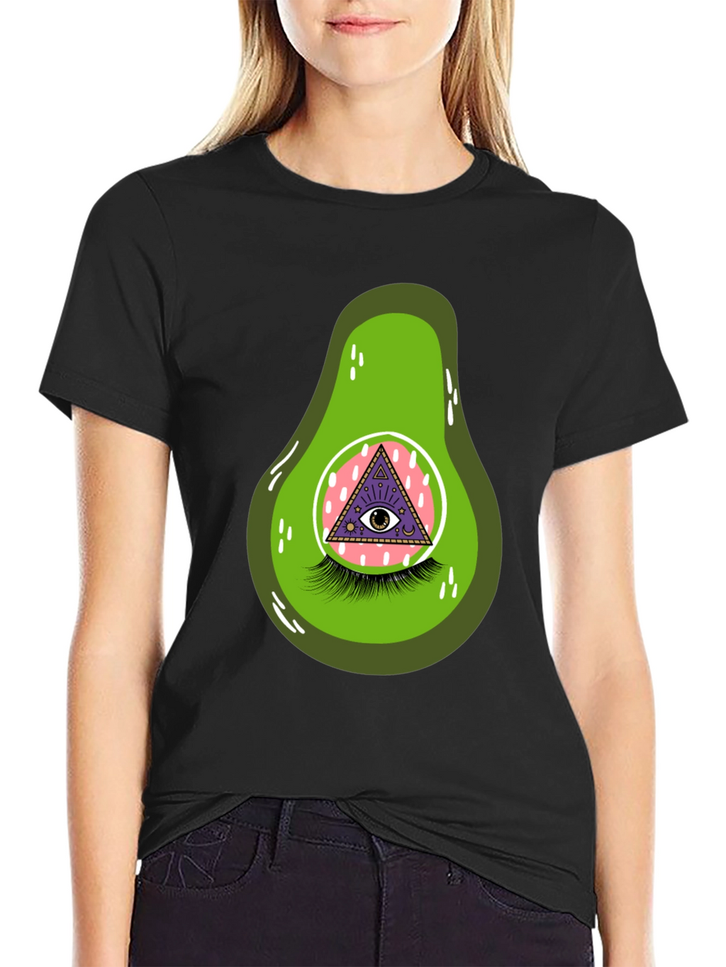 Avocado Eye Graphic T-Shirt - Unique & Fun