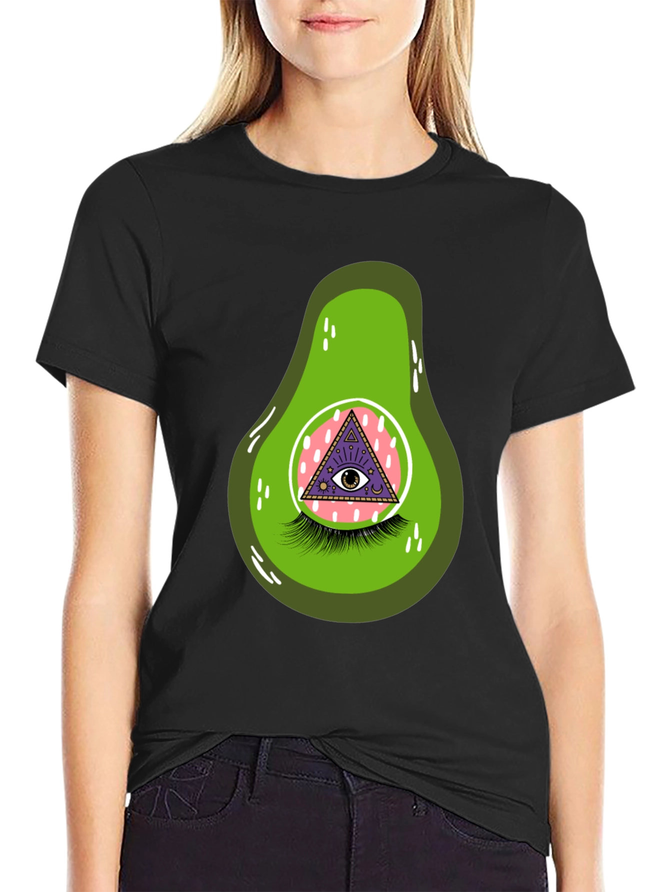 Avocado Eye Graphic T-Shirt - Unique & Fun