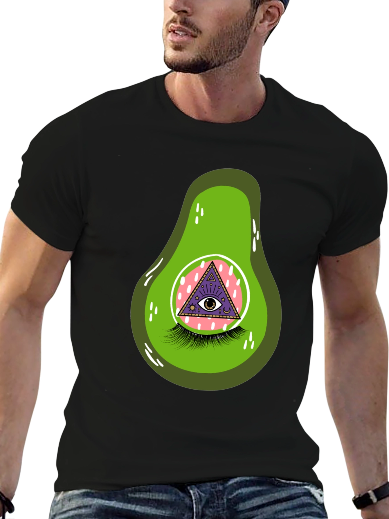 Avocado Eye Graphic T-Shirt - Unique & Fun