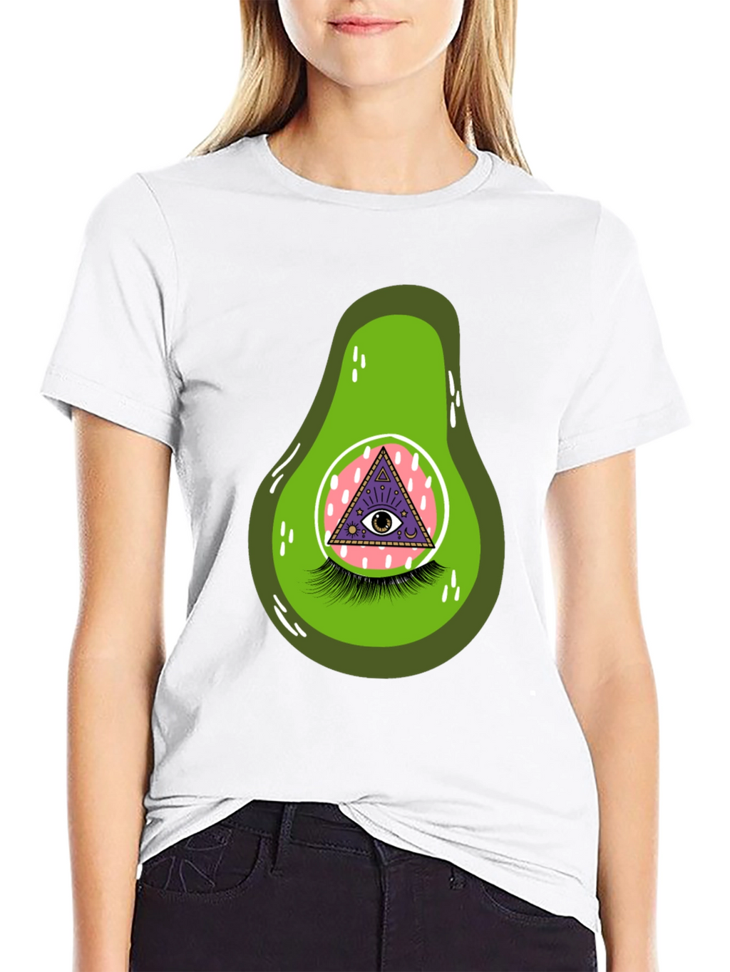 Avocado Eye Graphic T-Shirt - Unique & Fun