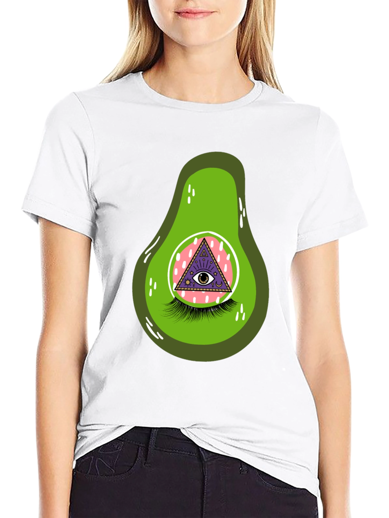 Avocado Eye Graphic T-Shirt - Unique & Fun