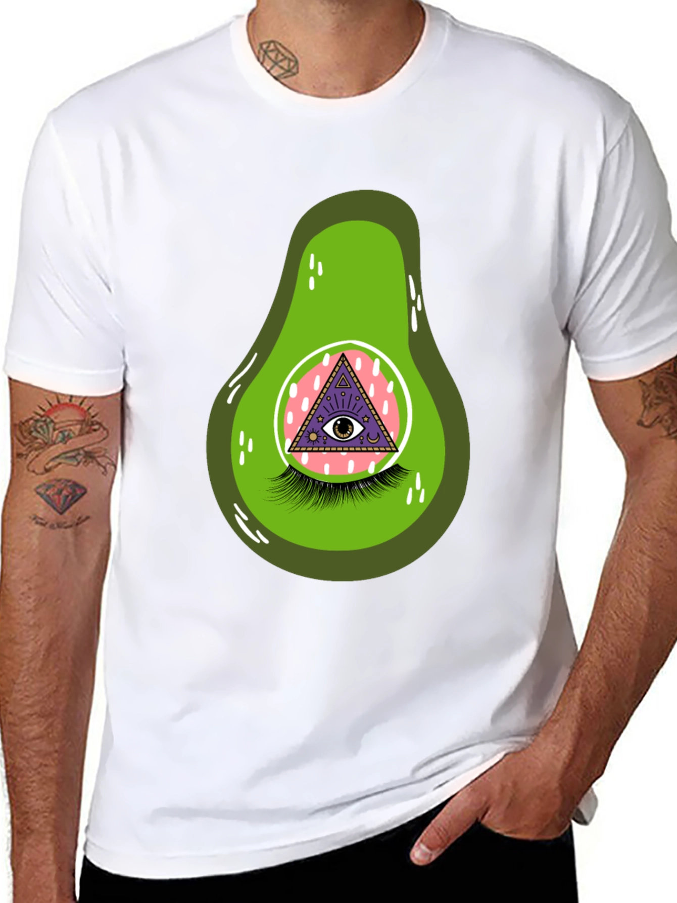 Avocado Eye Graphic T-Shirt - Unique & Fun