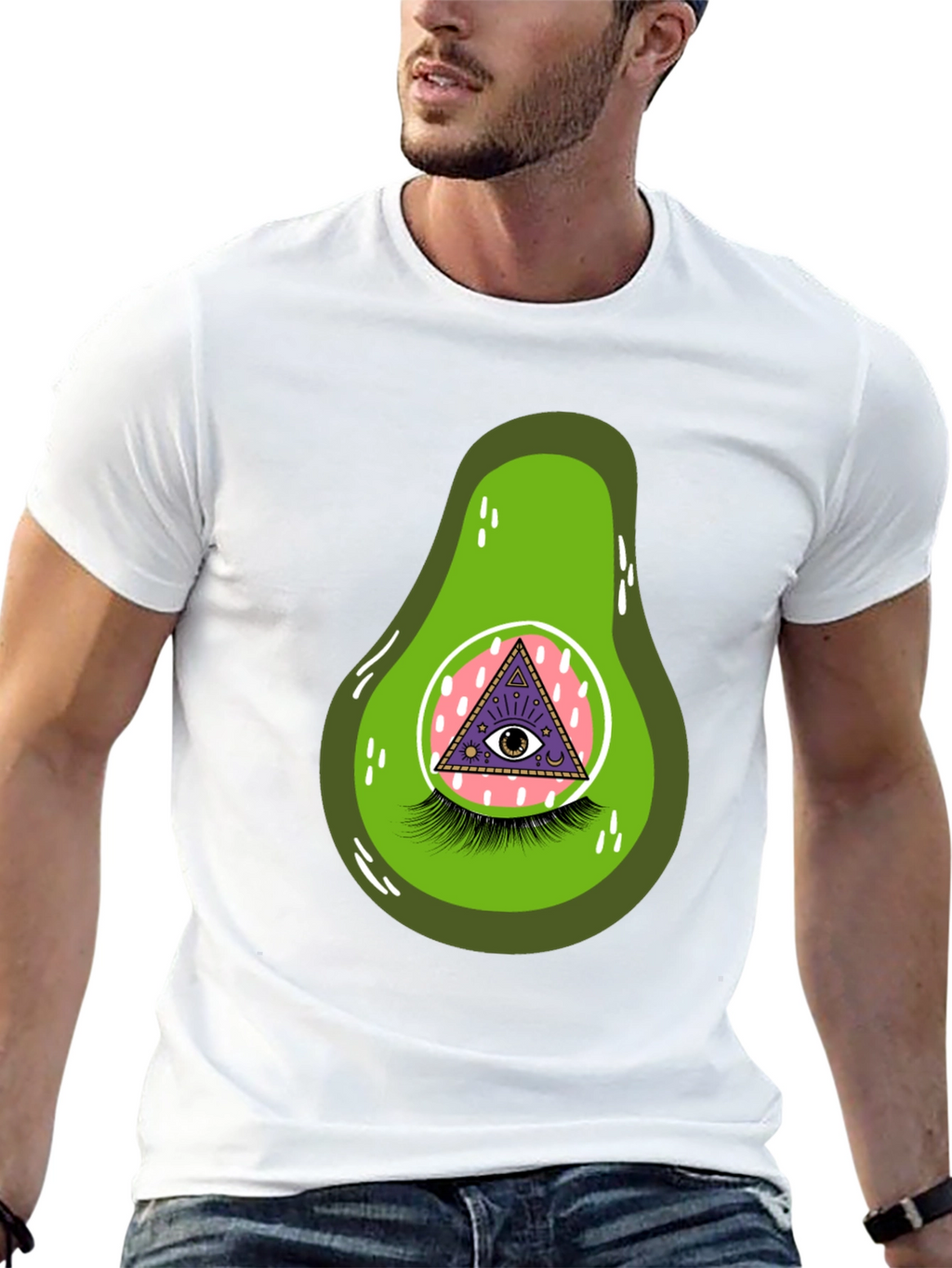 Avocado Eye Graphic T-Shirt - Unique & Fun