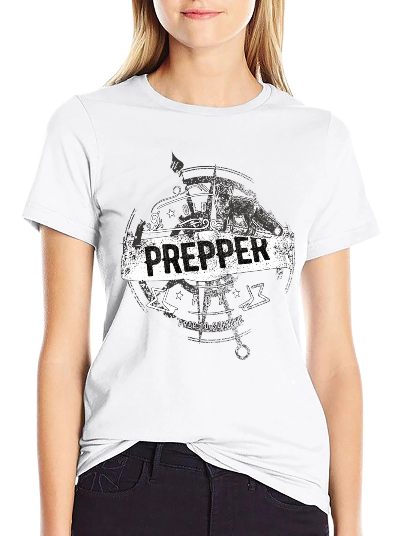 Old Prepper Fox T-Shirt Prep To Survive