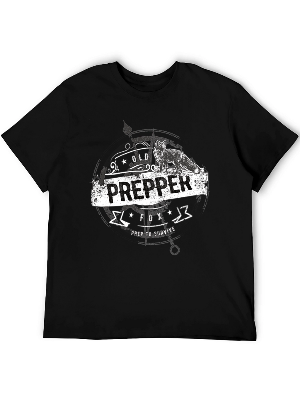 Old Prepper Fox T-Shirt Prep To Survive