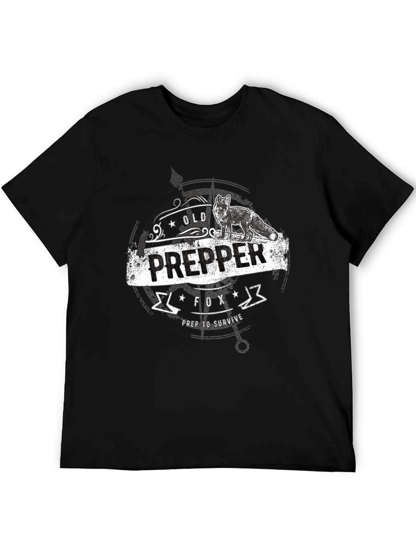 Old Prepper Fox T-Shirt Prep To Survive
