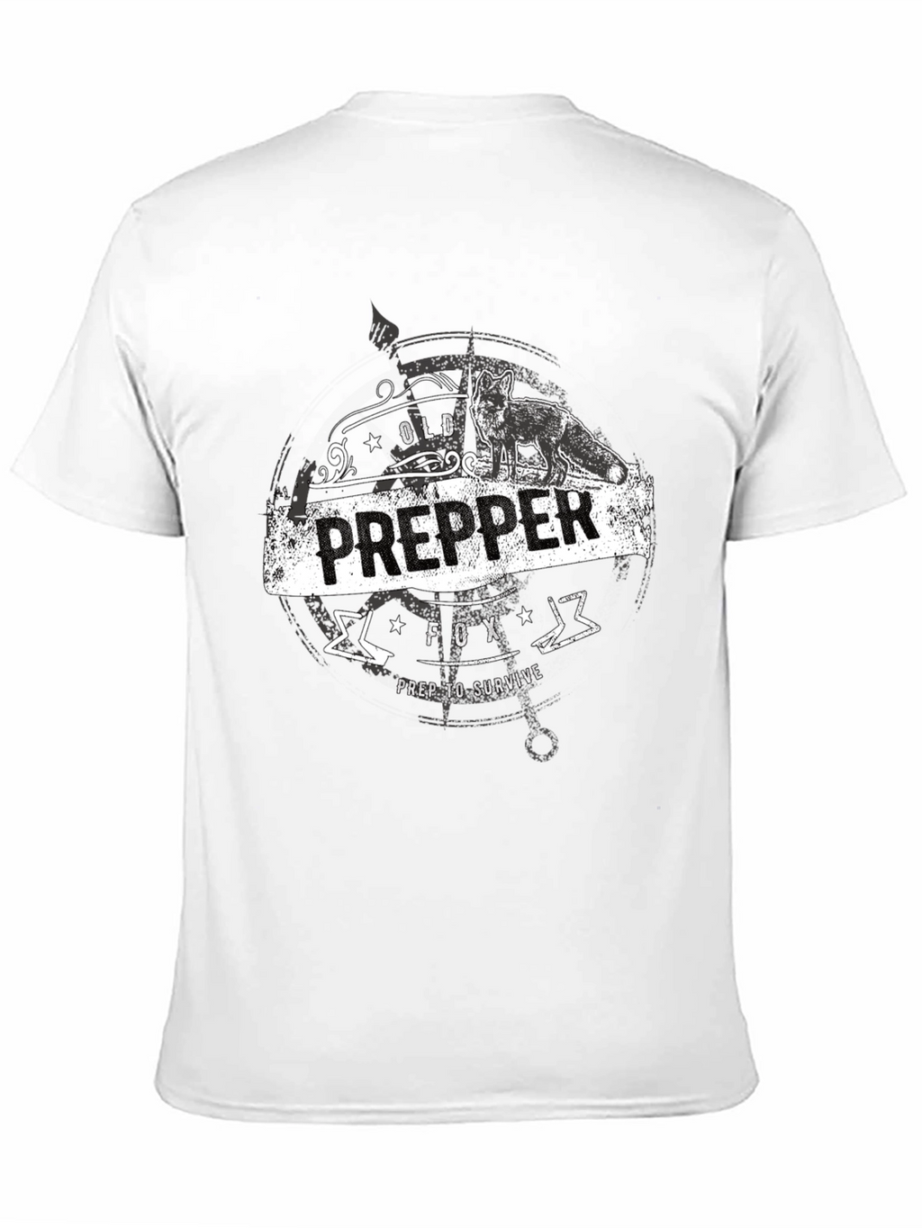 Old Prepper Fox T-Shirt Prep To Survive