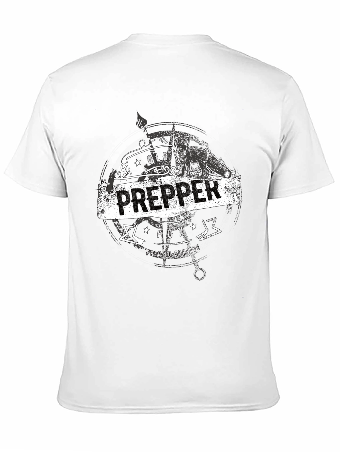 Old Prepper Fox T-Shirt Prep To Survive