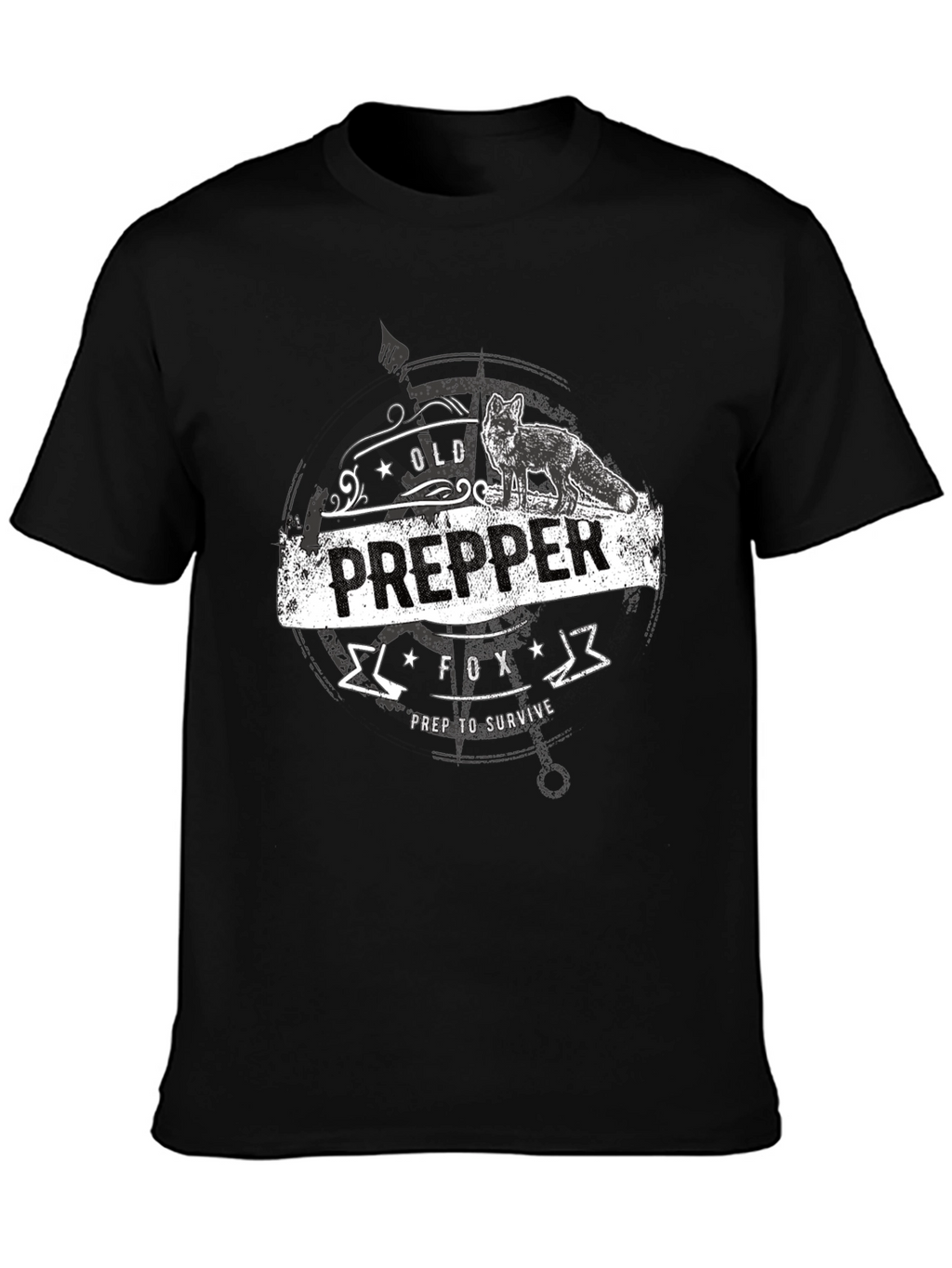 Old Prepper Fox T-Shirt Prep To Survive