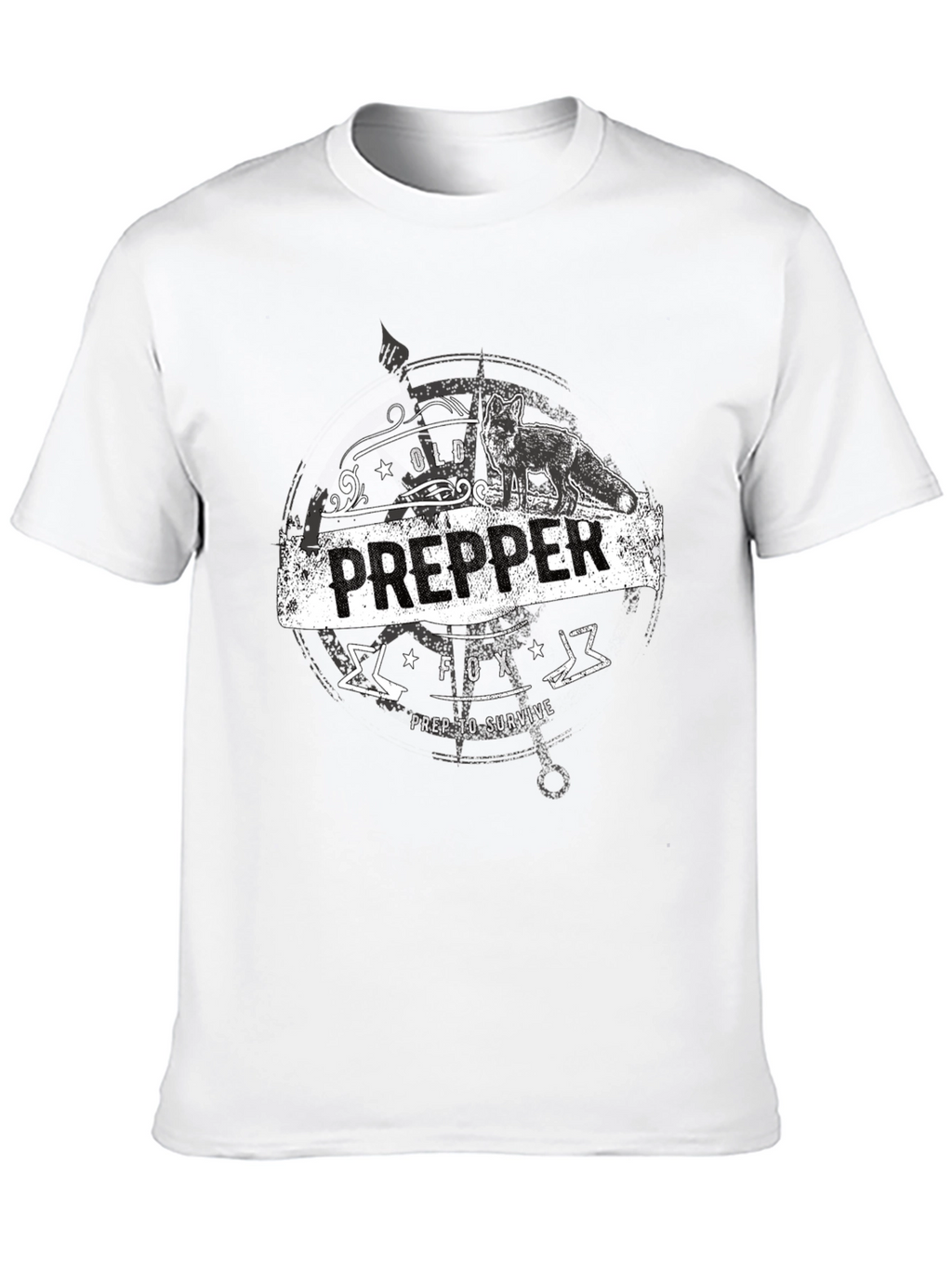 Old Prepper Fox T-Shirt Prep To Survive