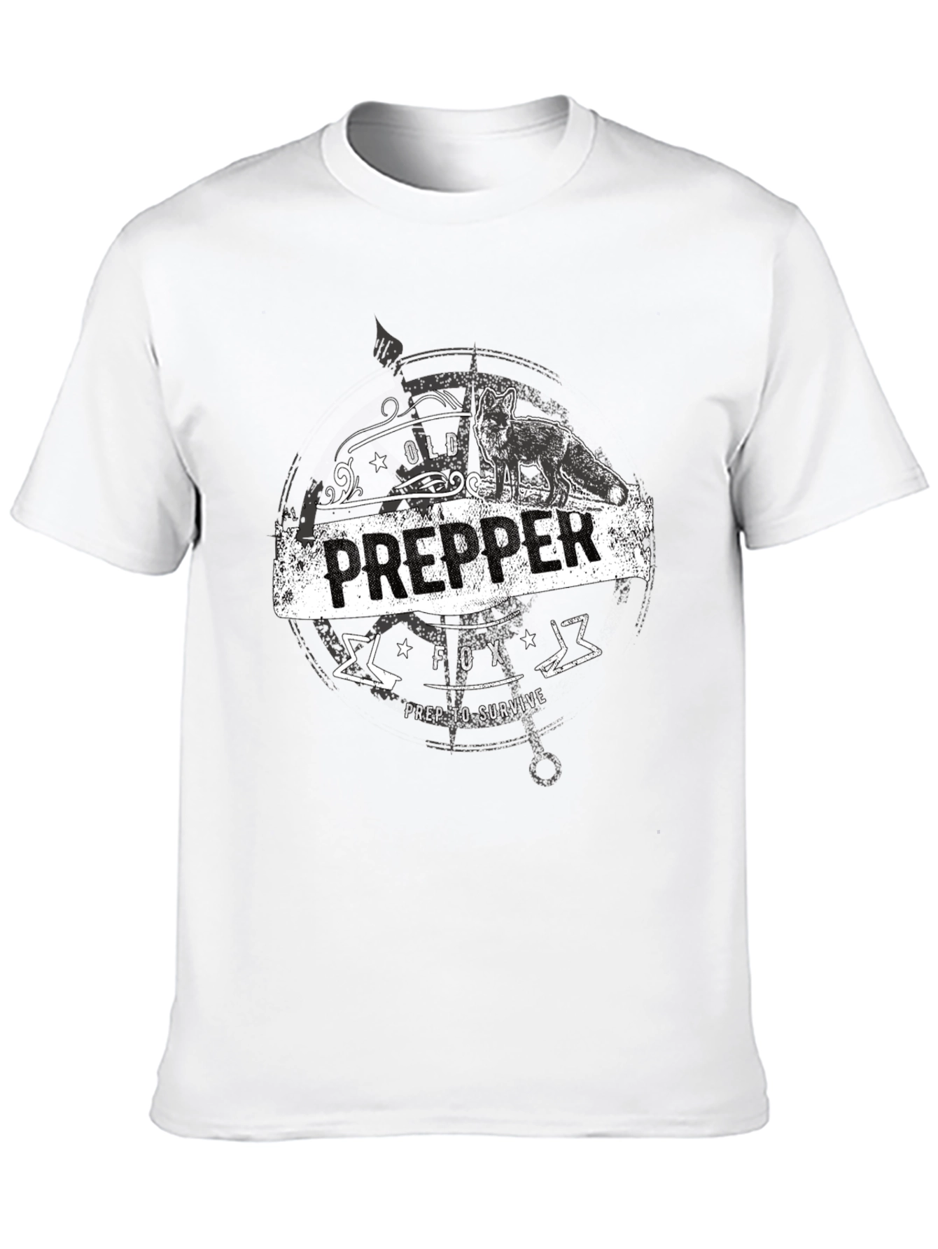Old Prepper Fox T-Shirt Prep To Survive