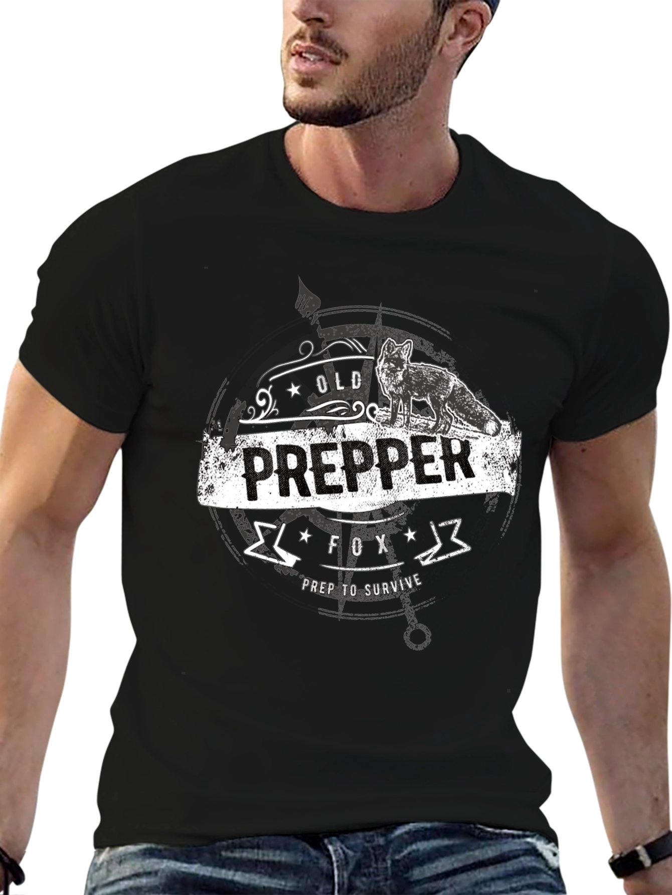 Old Prepper Fox T-Shirt Prep To Survive