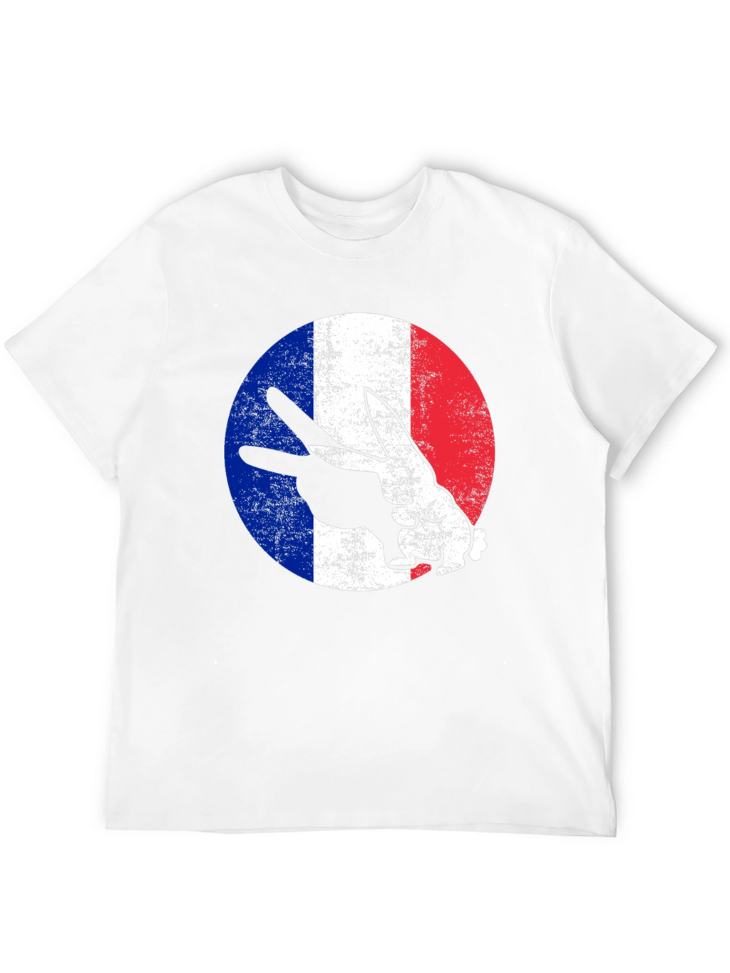 French Rabbit Graphic T-Shirt