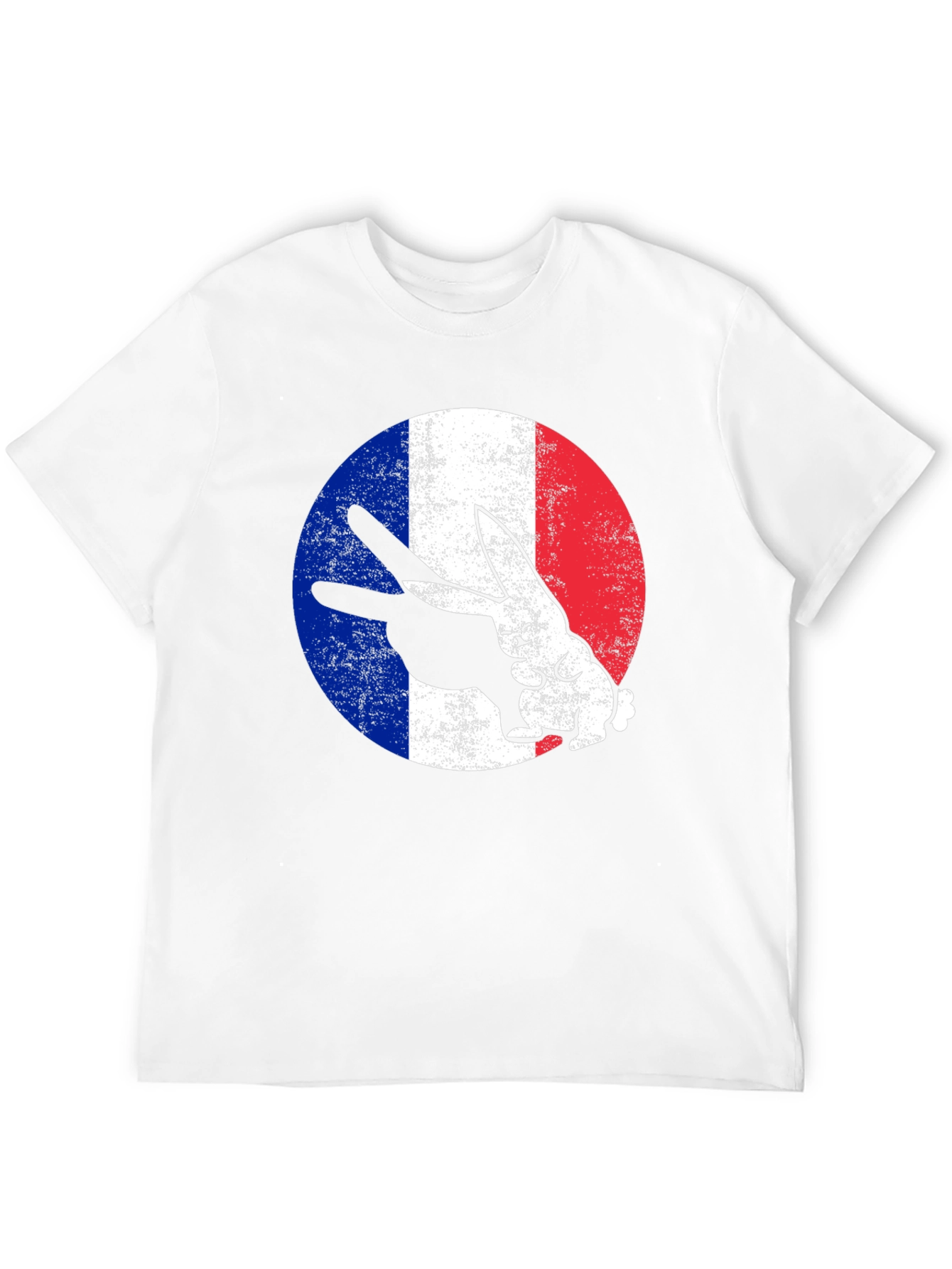 French Rabbit Graphic T-Shirt