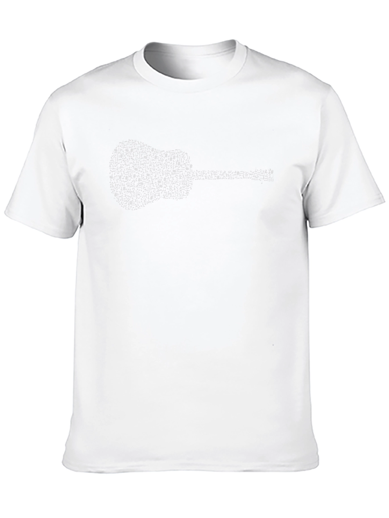 Musical Notes Guitar Graphic Tee