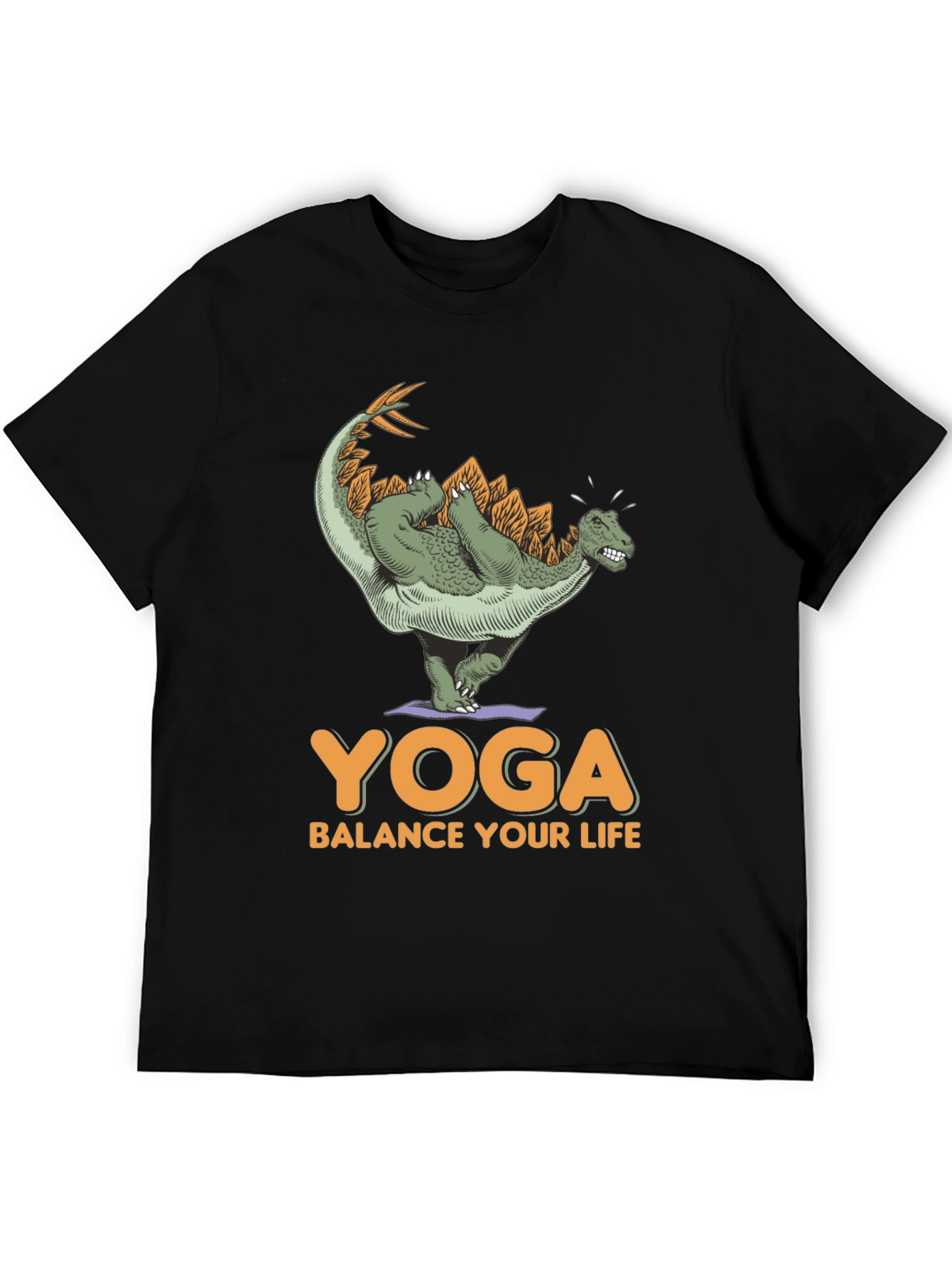 Dinosaur Yoga T-Shirt - Balance Your Life Tee