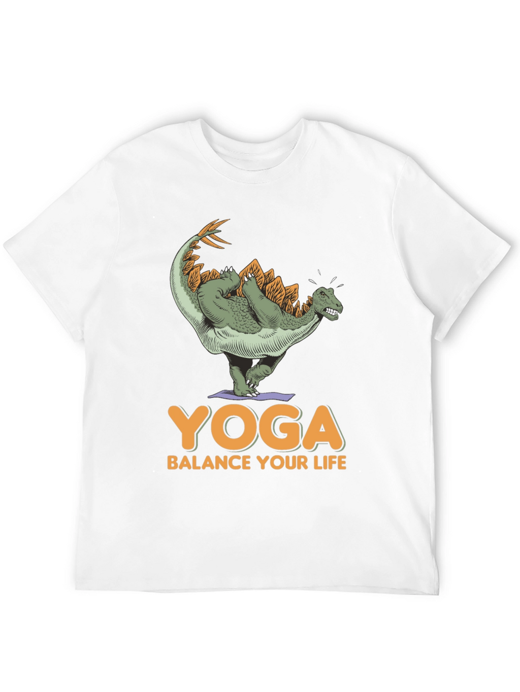 Dinosaur Yoga T-Shirt - Balance Your Life Tee