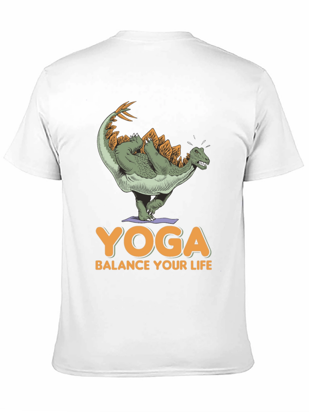 Dinosaur Yoga T-Shirt - Balance Your Life Tee