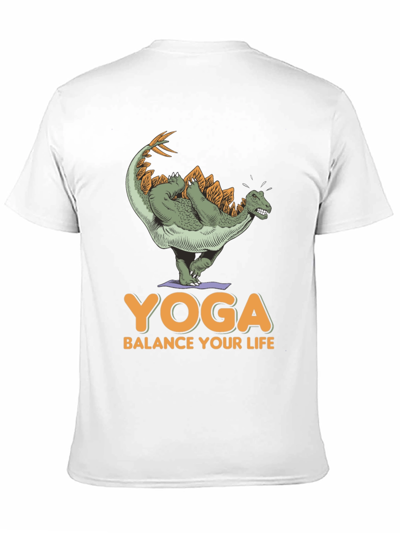 Dinosaur Yoga T-Shirt - Balance Your Life Tee