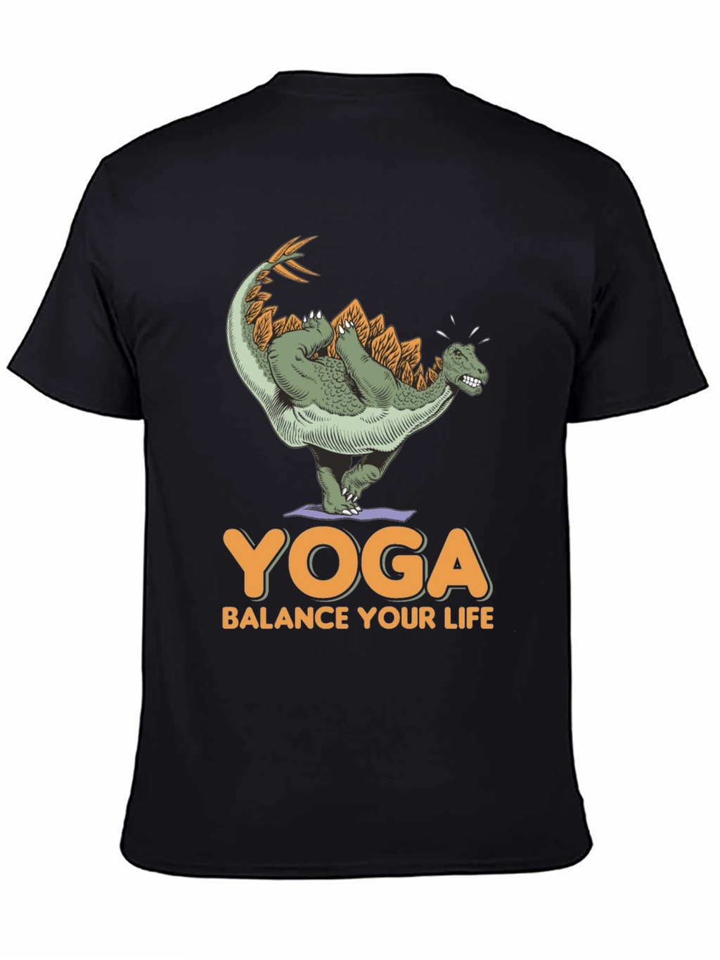 Dinosaur Yoga T-Shirt - Balance Your Life Tee