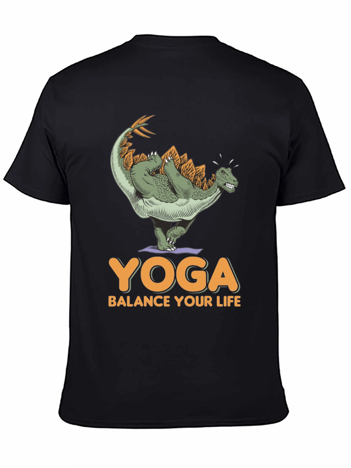 Dinosaur Yoga T-Shirt - Balance Your Life Tee