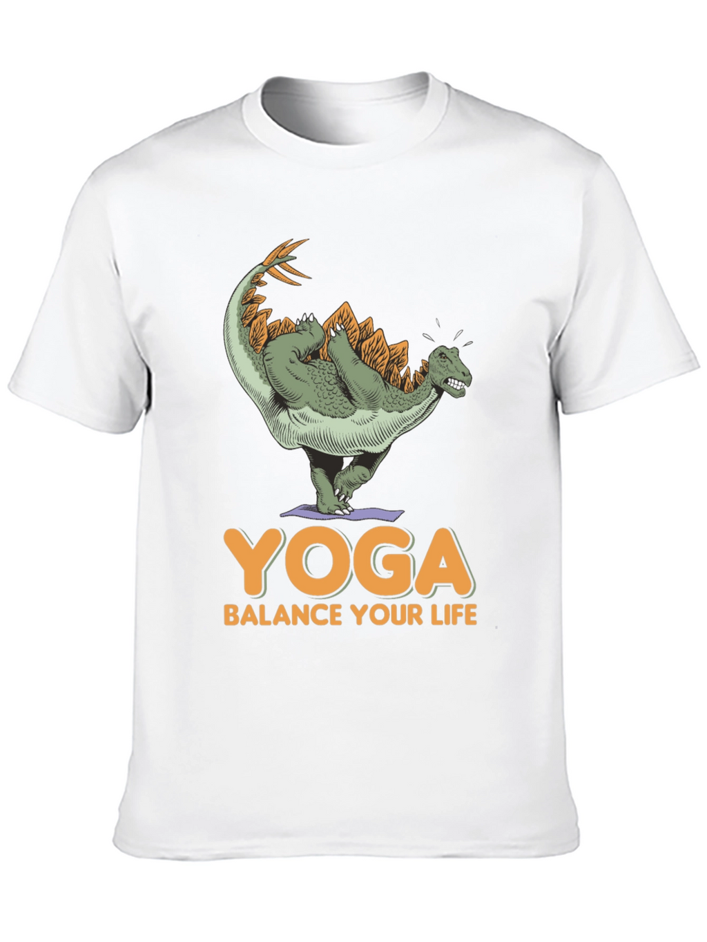 Dinosaur Yoga T-Shirt - Balance Your Life Tee