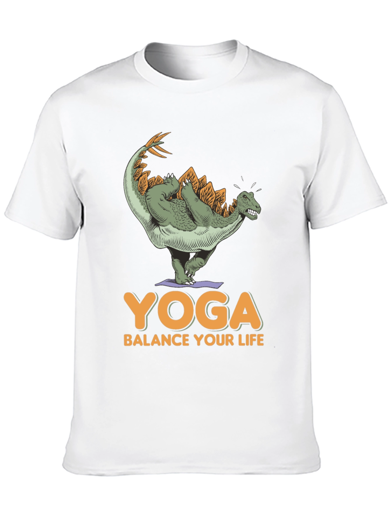 Dinosaur Yoga T-Shirt - Balance Your Life Tee