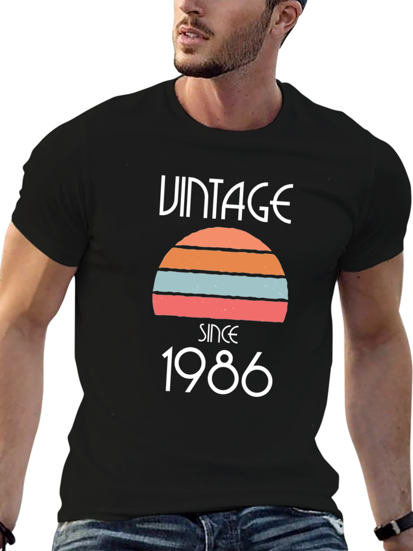 Vintage Since 1986 Graphic Tee - Retro Birthday Shirt