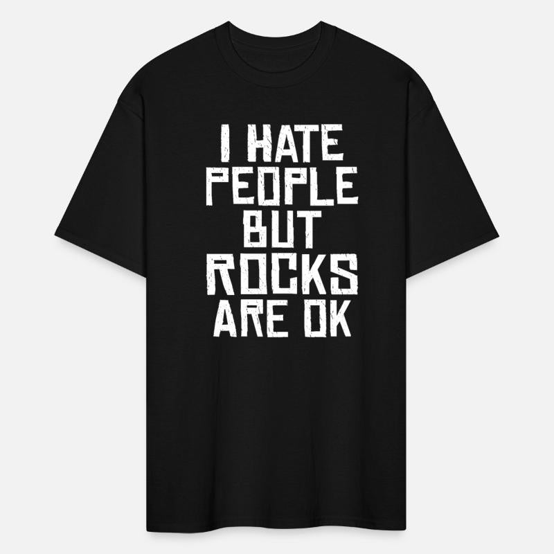 I hate people but rocks are ok Black humor