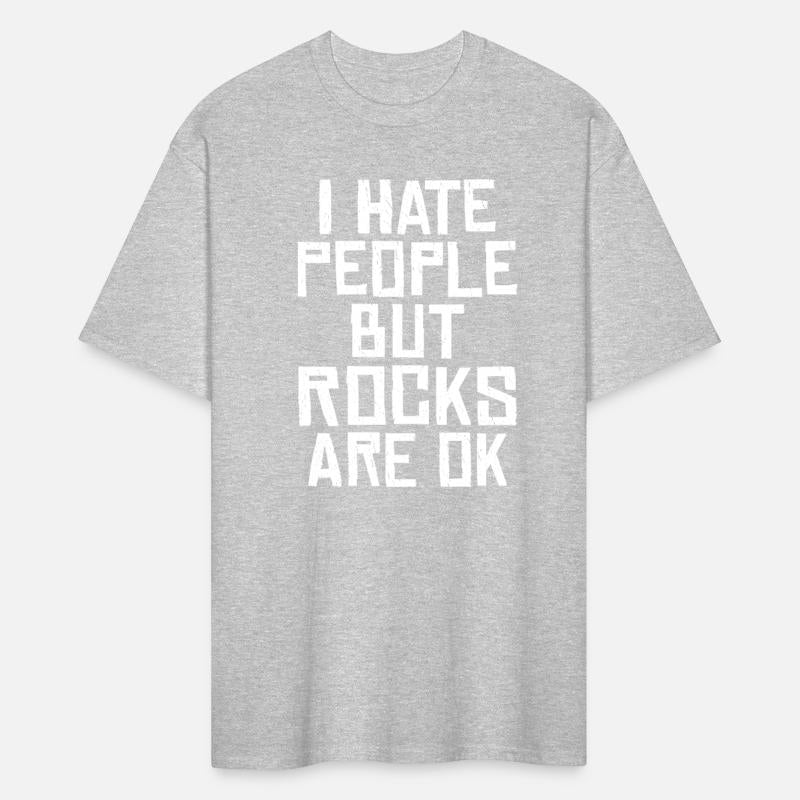 I hate people but rocks are ok Black humor