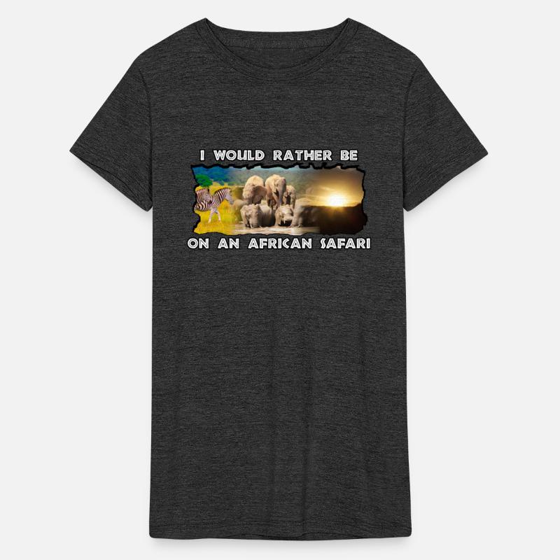 I Would Rather Be African Safari Wildlife Collage