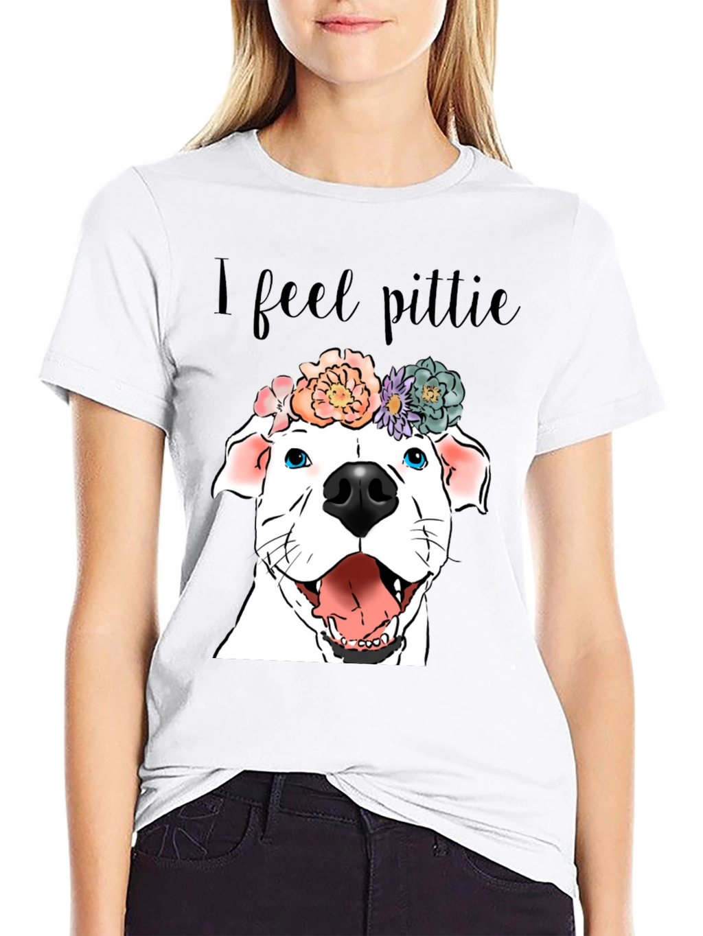 I Feel Pittie Dog Graphic T-Shirt