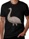 Emu Graphic Tee - Unique Bird Design