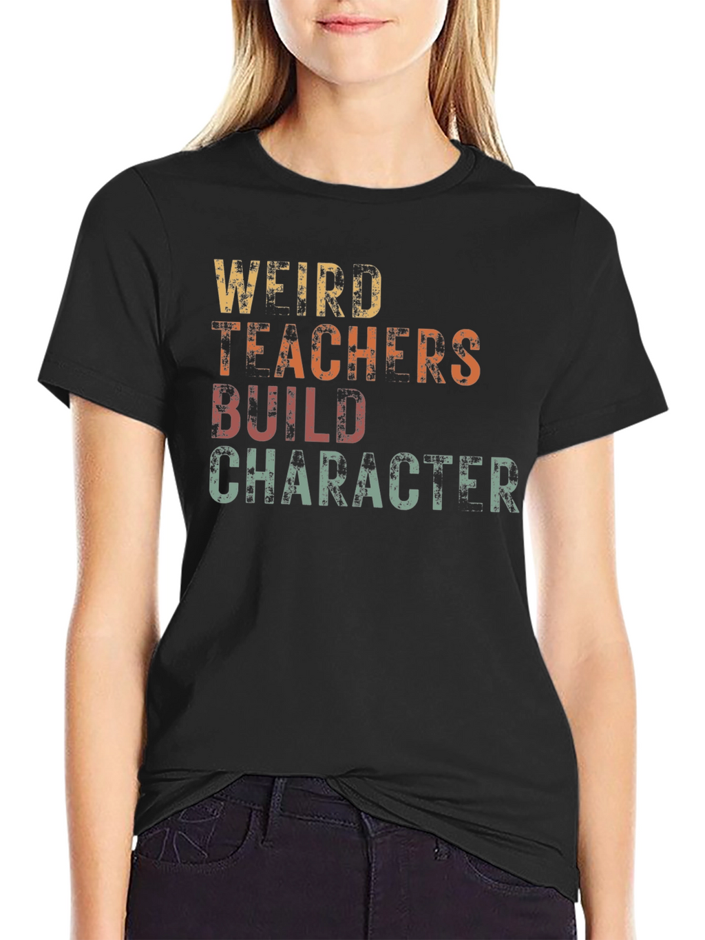 Weird Teachers Build Character Graphic T-Shirt