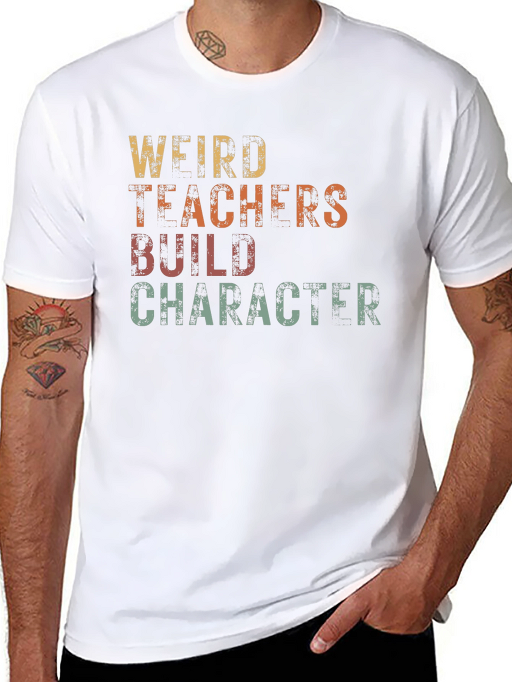 Weird Teachers Build Character Graphic T-Shirt