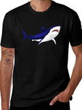Cool Shark Graphic Black T-Shirt